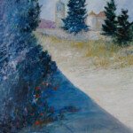 Chateau au Soleil, 1993, oil on masonite, 25" x 36"