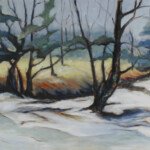 Basswood, Early Spring, 1972, oil on masonite, 24" x 30", signed