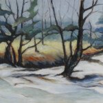 Basswood, Early Spring, 1972, oil on masonite, 24" x 30", signed