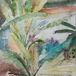 Tropical Patterns, watercolour, 15.5" x 11.75", unsigned