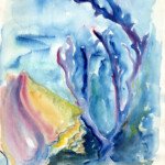 Undersea Conch, undated, watercolour, 14.625" x 11", signed